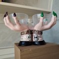 thumbnail image 1 of Savings Oefntac Halloween Decor 2PCS Halloween Decoration Witch Hand Shape Snack Bowl Rack Glass Holders, 1 of 9
