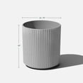 thumbnail image 2 of Veradek Mason Series Demi 16" Planter - 2 Pack Grey, 2 of 10