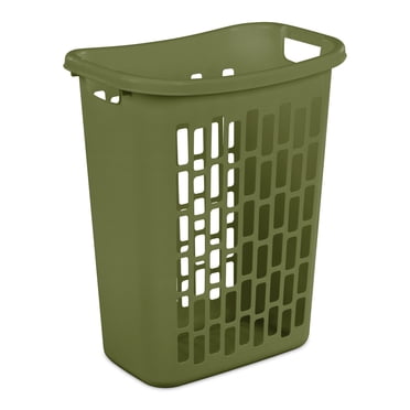 Sterilite Rectangular Open Hamper, Green