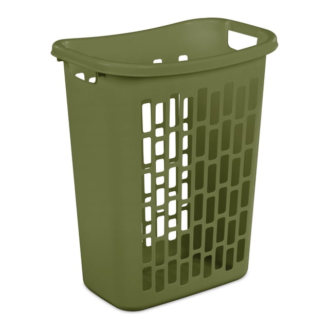 Sterilite Rectangular Open Hamper, Green