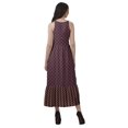 thumbnail image 4 of Moomaya Robe Longue Imprimée pour Femmes, Fente avant, Aguichant, Sans Manches, en Rayonne, Robe de Mariage, 4 of 4