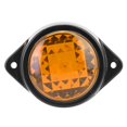 thumbnail image 3 of 12V 6LED Mini Marqueur Latéral Rond Indicateur de Signalisation Lampe de Dégagement pour Remorque Camion (Jaune), 3 of 8