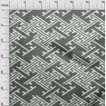 thumbnail image 3 of oneOone Cotton Poplin Olive Green Fabric Geometric Craft Projects Decor Fabric Printed By The Yard 42 Inch Wide, 3 of 4