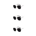 thumbnail image 4 of relayinert Fashionable Polarized Lens Small Square For Trendy Style Materials Silver black gray C1 3Set, 4 of 6