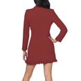 thumbnail image 3 of bebe Pleated Blazer Dress Red XS, 3 of 7
