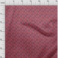 thumbnail image 2 of oneOone Cotton Silk Fabric Leaves & Floral Block Decor Fabric Printed BTY 42 Inch Wide, 2 of 4
