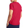 thumbnail image 2 of Hanes T-Shirt à Manches Courtes Col Rond X-Temp pour Hommes, Lot de 2, 2TG, Rouge Profond, 2 of 5