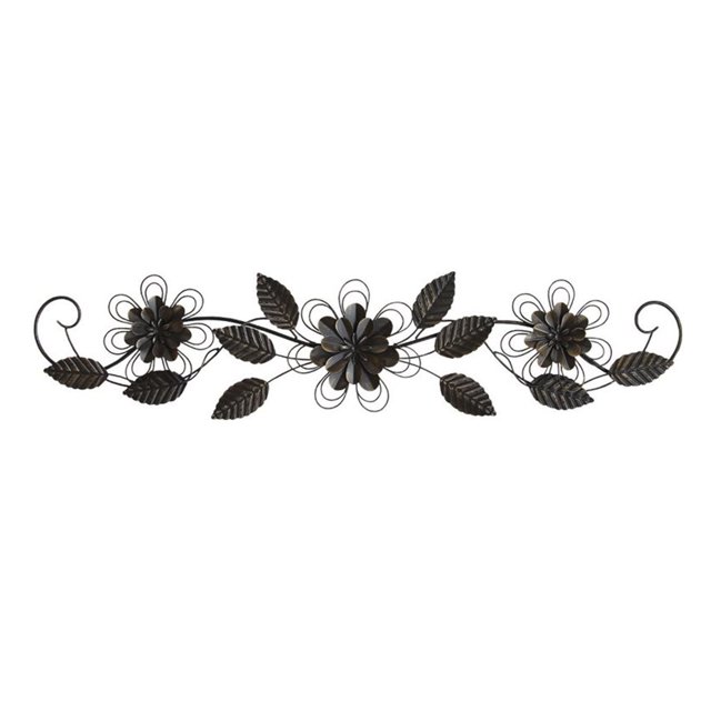 Stratton Home Decor Enchanting Over The Door Traditional Metal Art, Black
