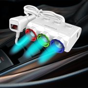 Birdeem Car Charger Adapter, Car Phone Charger, One Car Phone with Three Lighters, Usb Charger with Voltage Display,Car Charging,Car Charging Head, Car Usb Charger, Phone Charger Stand