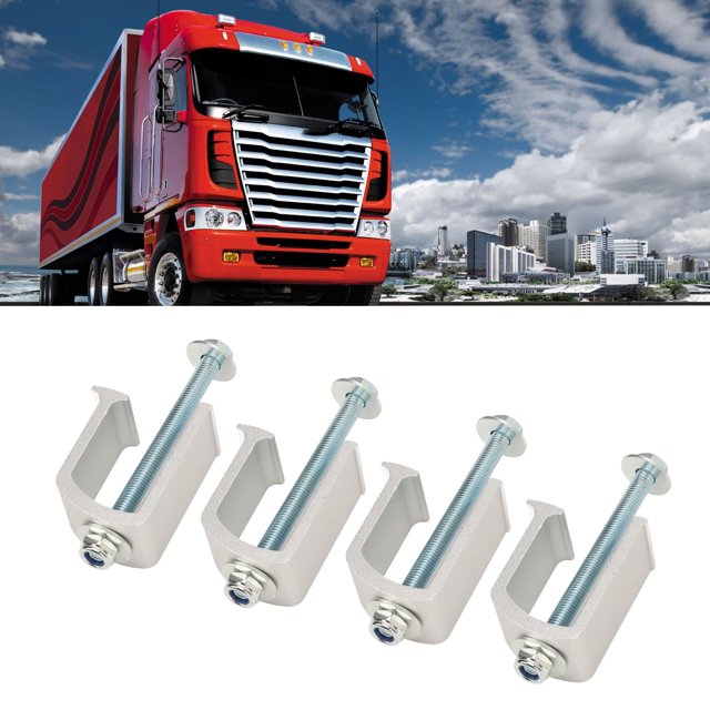 Rust Proof Aluminum Truck Tool Box Clamp, Enhanced Durability Tie Down Clamp For Vehicles, No Drilling Required, Wide Load Distribution
