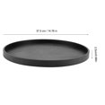 thumbnail image 3 of Round Wood Tray, Wooden Serving Tray Plate Round Tea Coffee Snack Food Tray for Home Kitchen Restaurant, 14.7 Inch, 3 of 8