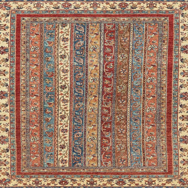 Ahgly Company Tapis d'Intérieur Carrés Abstraits Brun Rouge, Tapis de Zone Abstraits, 5 Pieds Carré