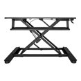 thumbnail image 3 of StarTech.com Sit Stand Desk Converter with Keyboard Tray, Large 35" x 21" Surface, Height Adjustable Ergonomic Desktop/Tabletop Standing Workstation Desk, Holds 2 Monitors, Pre-Assembled - Ergonomic Standing Desk (ARMSTSLG) - Standing desk converter - rectangular - black - black base - for P/N: ARMBARDUO, ARMBARDUOV, ARMBARTRIO2, ARMDUAL, ARMDUAL30, ARMDUALV, 3 of 5