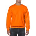 thumbnail image 1 of Gildan Chandail Molletonné à Col Ras du Cou pour Hommes, m, Orange Sécurité, 1 of 2