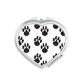 thumbnail image 1 of Animal Cute Paw Print Outline Footprint Mirror Travel Magnification Portable Handheld Pocket Makeup, 1 of 3