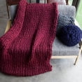 thumbnail image 3 of Thick Crochet Chunky Cable Knit Blanket Beautiful Handmade Cover Yarn Wool Bulky Bed Spread Throw For Home Decor, 3 of 7
