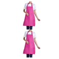 thumbnail image 3 of Transemion 12pcs Woman Apron With Pockets Efficient And Stylish Cooking Companion Adjustable Half-length Adult Apron Polyester Rose Red 2Set, 3 of 6