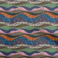 thumbnail image 1 of oneOone Georgette Viscose Forest Green Fabric Floral Craft Projects Decor Fabric Printed By The Yard 42 Inch Wide, 1 of 5