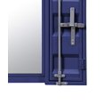 thumbnail image 4 of Benzara BM204623 Industrial Style Metal Vanity Mirror with Recessed Door Front, Blue, 4 of 4