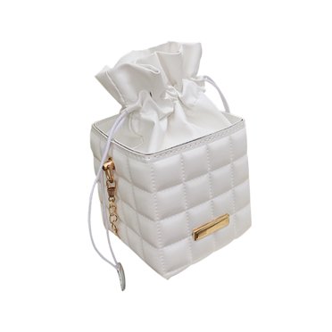 Birdeem Sac Messager Mode pour Femmes en Cuir à Motif à Carreaux avec Cordon, Chaîne, Épaule, Bandoulière, Sac Messager Décontracté pour Dames, Couleur Unie, Petits Sacs à Main, Sac à Main