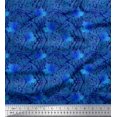 thumbnail image 1 of Soimoi polyester Crepe Fabric Texture & Autumn Leaves Print Fabric by the Yard 42 Inch Wide, 1 of 3