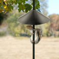 thumbnail image 2 of AMERTEER 12-inch Wrap Around Squirrel Baffle Anti Rust Raccoon Proof Bird Feeder Station Protection Guard Black, 2 of 7