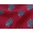 thumbnail image 4 of oneOone Viscose Jersey Fabric Leaves Block Print Fabric BTY 60 Inch Wide, 4 of 5