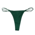 thumbnail image 1 of B91xZ Culottes pour Femmes Hipster Sans Coutures Bikini Doux Extensible Underwears,L Vert, 1 of 5