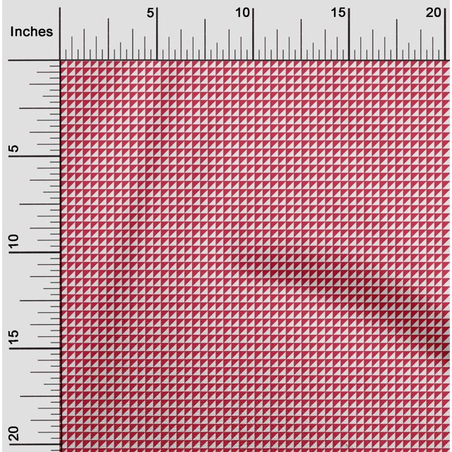 oneOone Silk Tabby Fabric Triangle Geometric Printed Craft Fabric BTY 42 Inch Wide