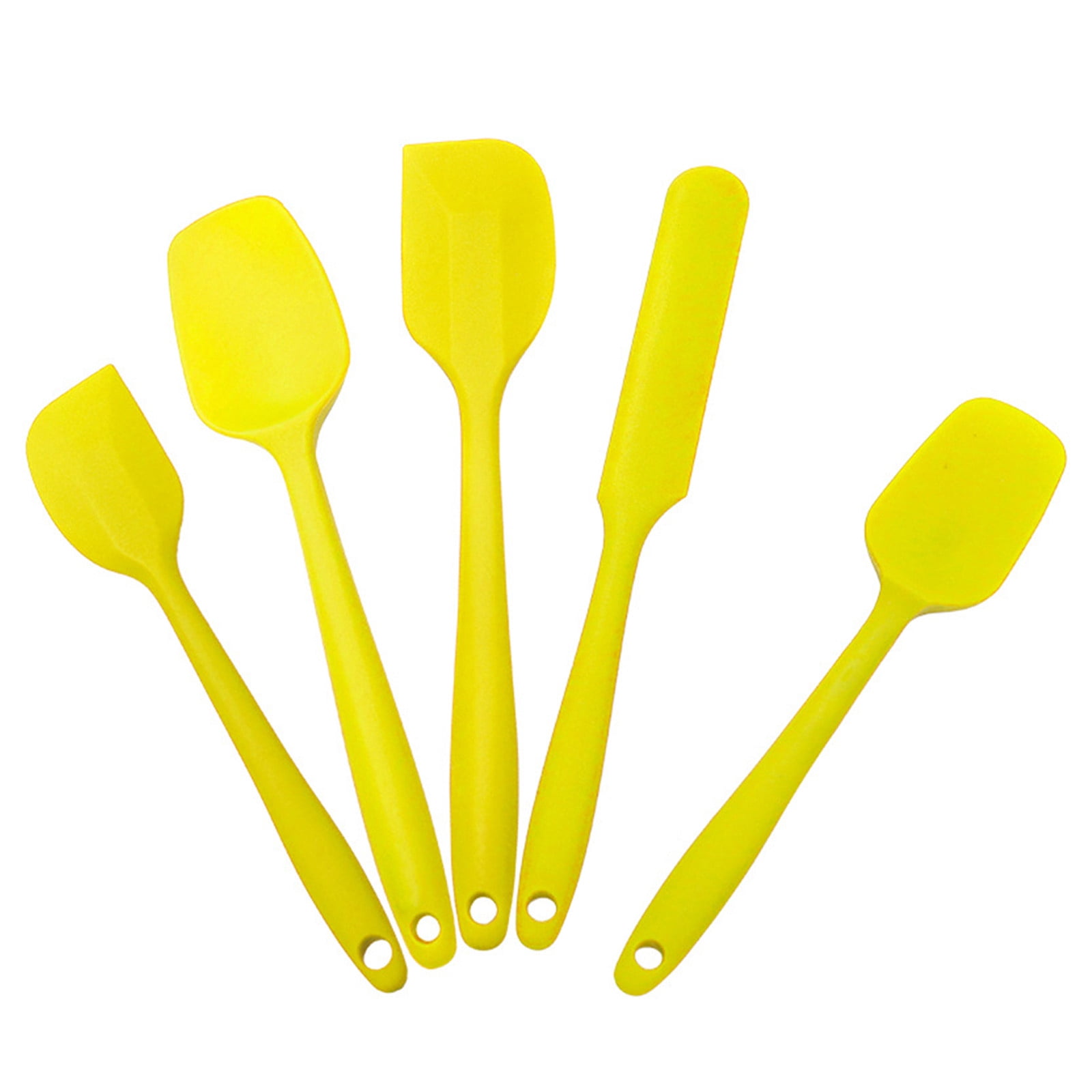 SMihono Kitchen Organizers and Storage 5 Piece Silicone Spatula Set Kitchen Silicone Spatula Utensil Set Kitchen Gadgets Must Have 2023