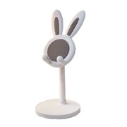 IROINID Cell Phone Automobile Cradles,Car Phone Holder,Mount Phone Mount For Car,Cute Rabbit Mobile Phone Stand Angle Height Adjustable Desk Phone Stand Kawaii Phone Stand Desk Accessories