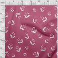 thumbnail image 3 of oneOone Velvet Pink Fabric Floral Sewing Craft Projects Fabric Prints By Yard 58 Inch Wide-C6, 3 of 4
