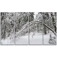thumbnail image 2 of Foggy Black and White Winter Forest - Modern Forest Canvas Art, 2 of 3