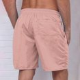 thumbnail image 4 of Yuyuzo Mens Shorts High Waisted Drawstring Quick Dry Summer Beach Swim Knee Length Shorts with Pockets, 4 of 4