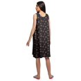 thumbnail image 4 of Moomaya Cotton A-Line Sleepwear For Ladies Round Neck Button Placket Nightdress, 4 of 6