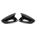 thumbnail image 2 of Rearview Mirror Cover, Pair ABS Horn Style Side Mirror  Housing Protector Cover Fit For 3 Axela 2020, 2 of 8