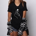 thumbnail image 2 of 2025 T-Shirt Imprimé pour Femmes T Col Hauts pour Femmes Décontracté Col Rond Manches Courtes T-Shirts à Manches Longues pour Femmes Plus T-Shirt Blouse, 2 of 7