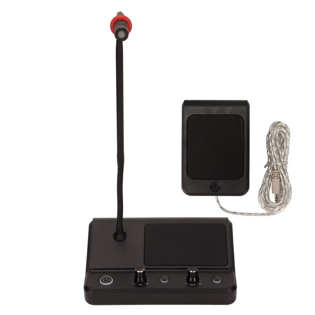 Counter Intercom,Window Dual Way Speaker Dual Way Window Speaker System Counter Intercom Speaker Meticulously Designed