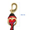 thumbnail image 2 of Graflsoa Durable Braided PP Rope with Solid Brass Hook for Horse, Goat, or Sheep Training - Blue & Black, 2m Length, 2 of 6