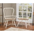 thumbnail image 2 of Baxton Studio Chaise de Salle à Manger Longford Windsor Blanche (Ensemble de 2), 2 of 4
