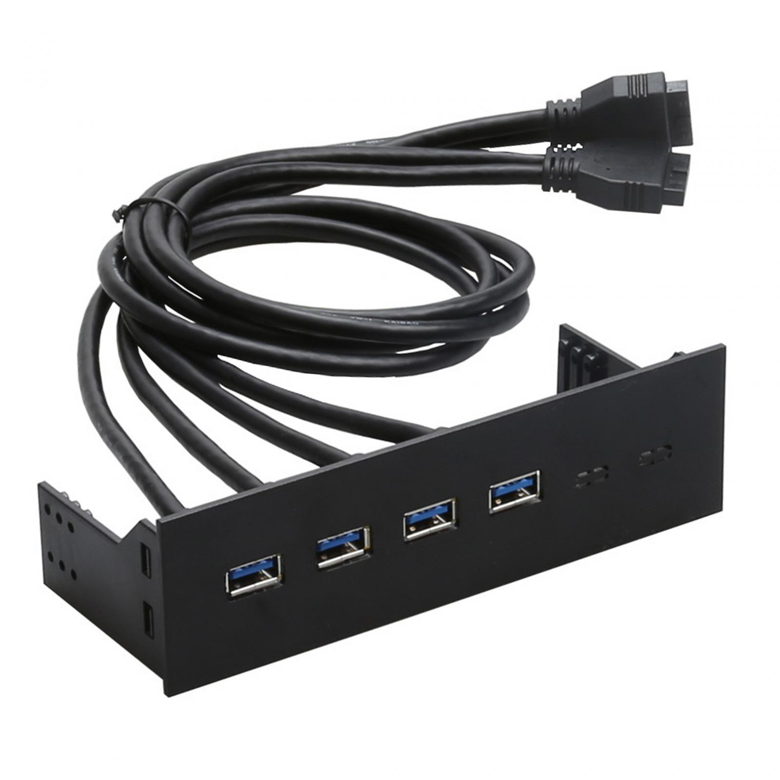 5.25 inch USB Front Panel Hub Multifunction USB Hubs USB Front Panel Adapter 4 Ports USB 3.0