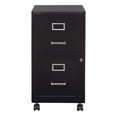 thumbnail image 3 of 2 Drawer Mobile Locking Metal File Cabinet in Black, 3 of 10
