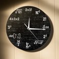 thumbnail image 3 of Horloge Murale Mathématiques d'Éléments Chimiques - Horloge Murale Silencieuse Sans Tic-Tac, 3 of 8