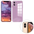 thumbnail image 1 of ziyahi Glass Back Phone Covers with Solid Color Full Rugged Bumper Anti-Slip Design for Iphone 7P/8P/7/8/XS Max/XR/X/XS, 1 of 4