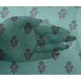 thumbnail image 4 of oneOone Viscose Chiffon Fabric Leaves & Floral Block Print Fabric BTY 42 Inch Wide, 4 of 5