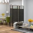 thumbnail image 2 of HOMCOM 5.6ft Folding Room Divider, Freestanding Privacy Screen for Bedroom, 2 of 10