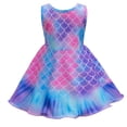 thumbnail image 2 of HAWEE Déguisement de Princesse Robe Courte Mermaid Princesse Tenue de Fête d'Anniversaire Cosplay pour Filles, 2 of 7