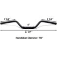 thumbnail image 5 of Krator Guidon de Moto 7/8 Pouces Barres Noires Style Euro Compatible avec Triumph Speedmaster Speed Master, 5 of 5
