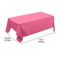 thumbnail image 3 of HHBEAUTY Rectangle Vinyl Tablecloth, Waterproof Spillproof Plastic Backed Table Cloth, Wipe Clean Table Cover for Dining, Buffet Parties and Camping (54" x 72"), 3 of 7