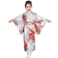 thumbnail image 1 of Hiiyo Japanese Traditional Dress Kimono Robe for Kids Girls Bathrobe Loungewear Nightgown, 1 of 3